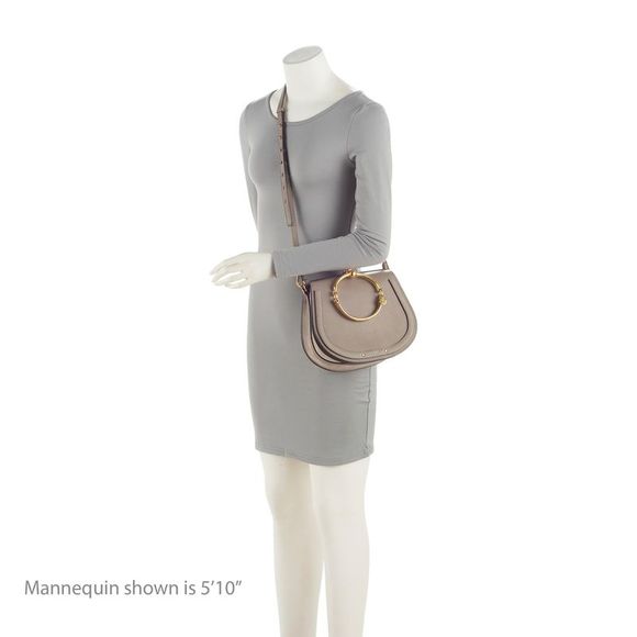 Chloe Calfskin Suede Nile Medium Bracelet Bag - Picture 5 of 11